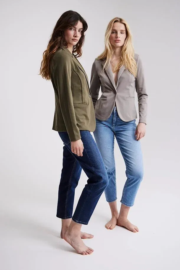 Ichi Twiggy Raven loose fit barrel jean Light Blue