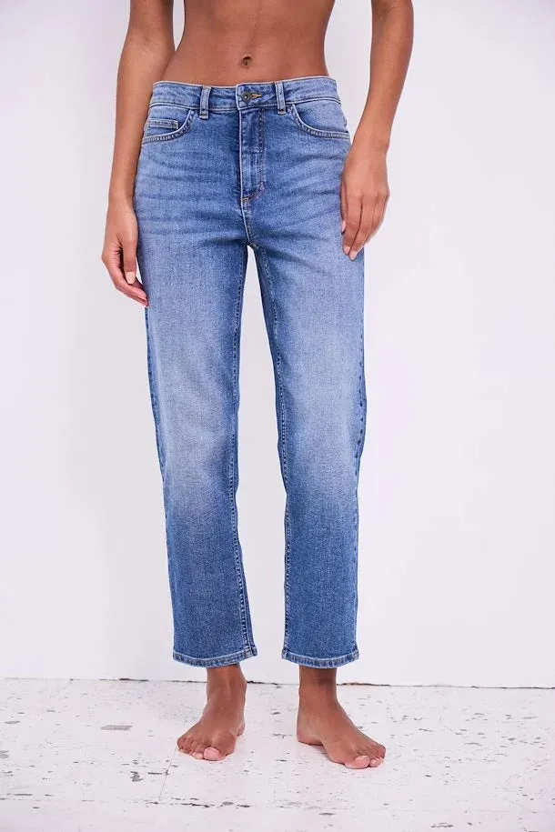 Ichi Twiggy Raven loose fit barrel jean Light Blue