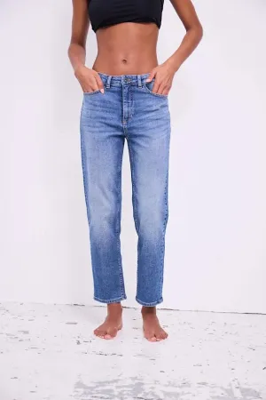 Ichi Twiggy Raven loose fit barrel jean Light Blue