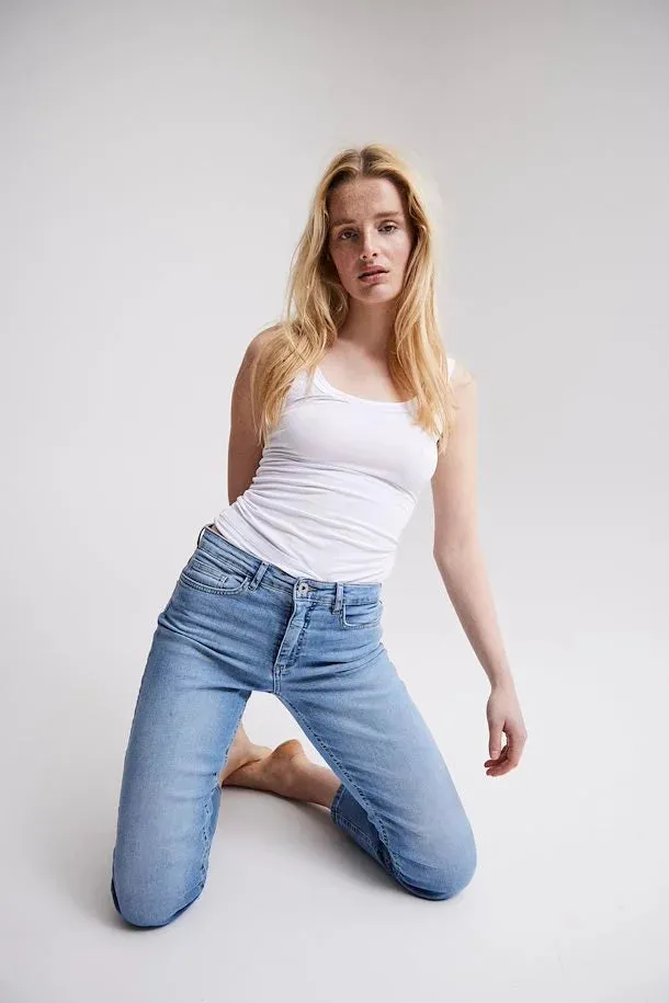 Ichi Twiggy Raven loose fit barrel jean Light Blue