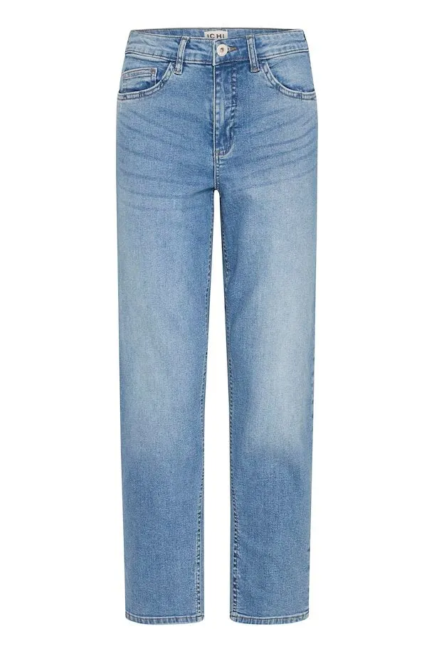 Ichi Twiggy straight leg jean Light Blue