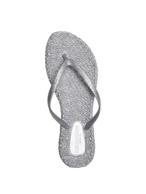 Ilse Jacobsen Flip Flops With Glitter In Silver CHEERFUL01 Col 710