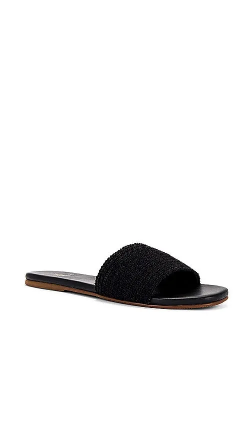Kaanas Mallow Slide Sandal in Black