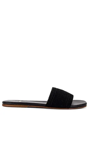 Kaanas Mallow Slide Sandal in Black