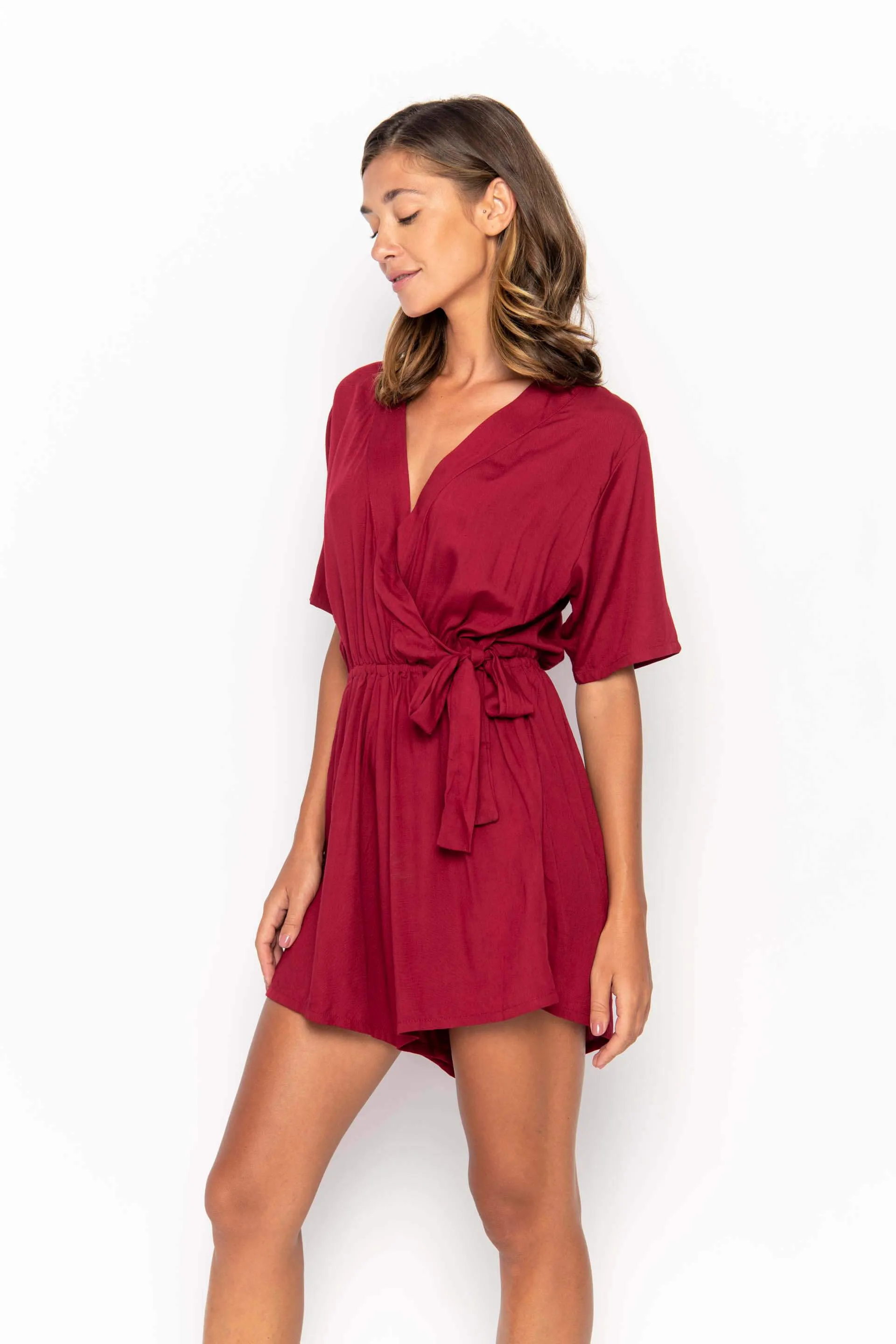 Kataya, Plain, Mini Playsuit, Wholesale