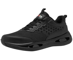 LARNMERN Steel Toe Shoes Men Breathable Work Sneakers Safety Lightweight Comfortable Tennis Shoe Indestructible Sneaker(10.5 Men, Light Black)