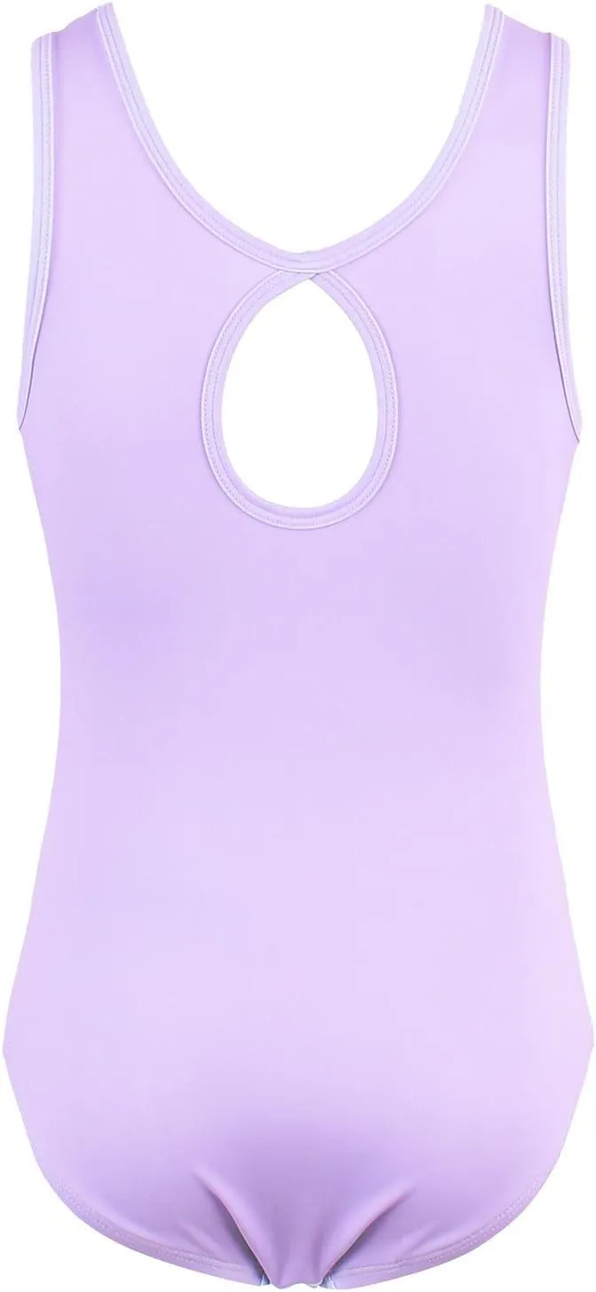Lavender Marble Gymnastics Leotard Outfit Set