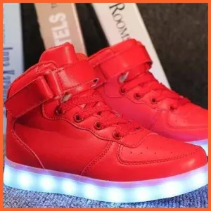 Led Sneakers Red 7 Led Colors