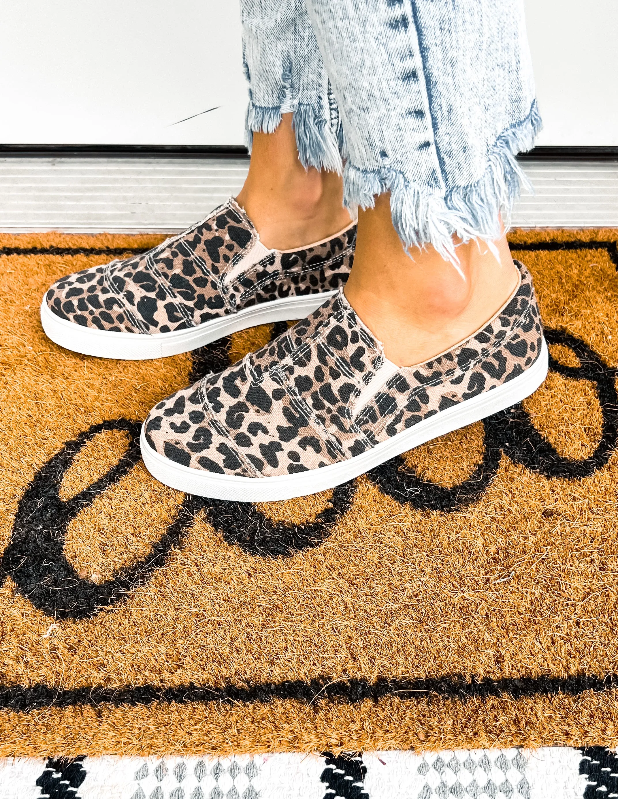 Leopard Slip Ons