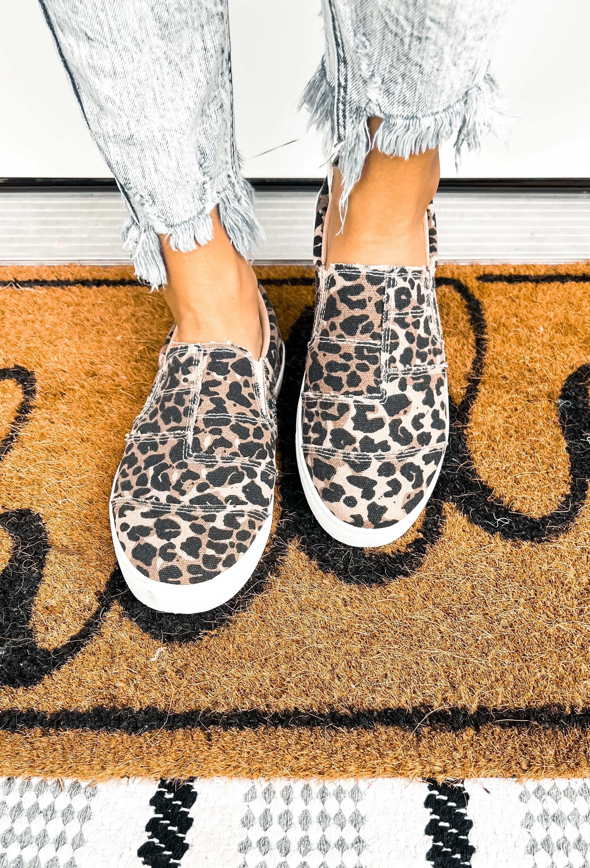 Leopard Slip Ons