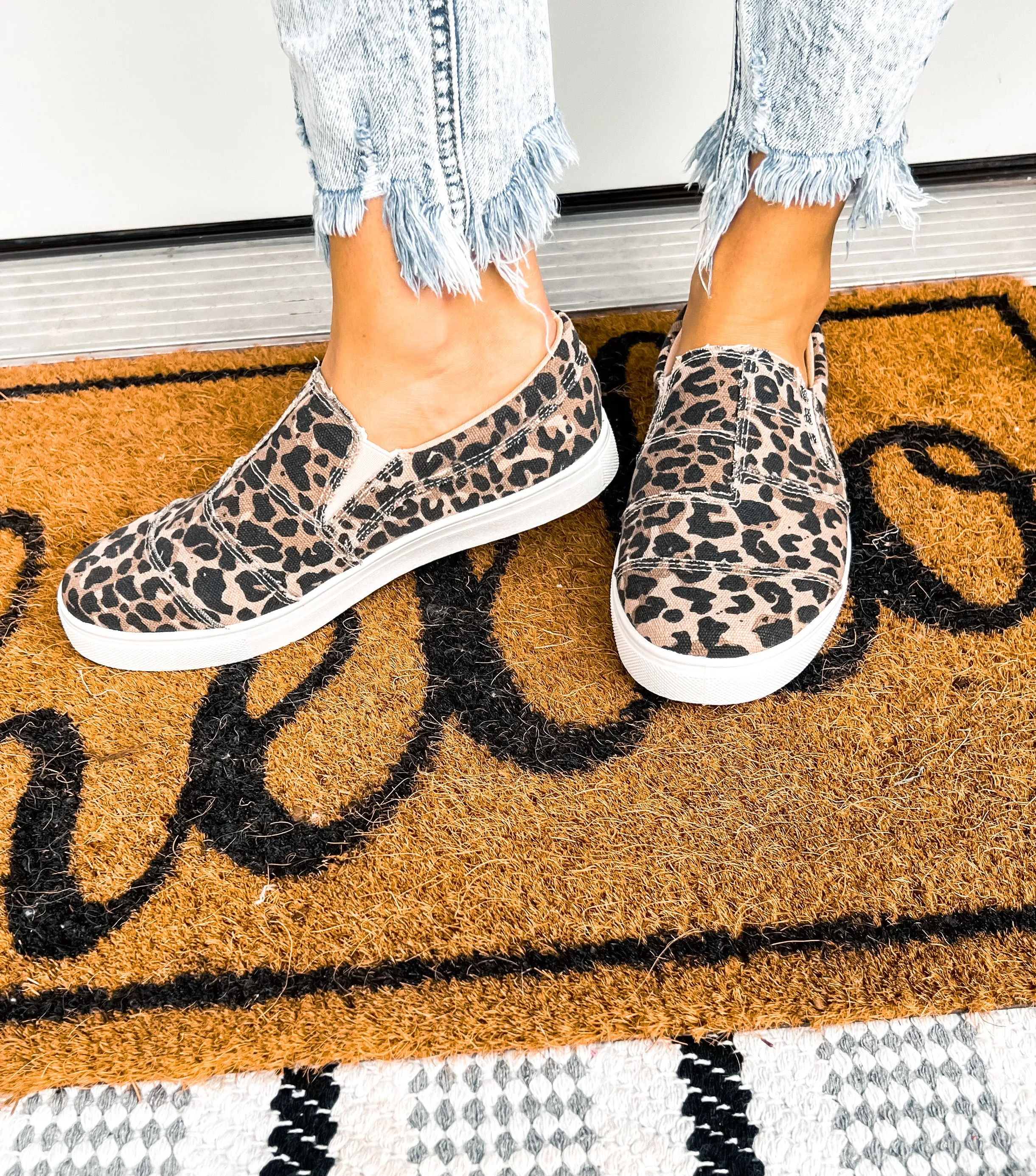 Leopard Slip Ons