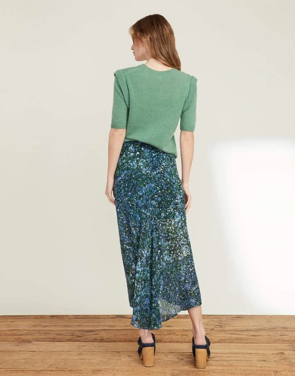 Limani Marble-Print Skirt