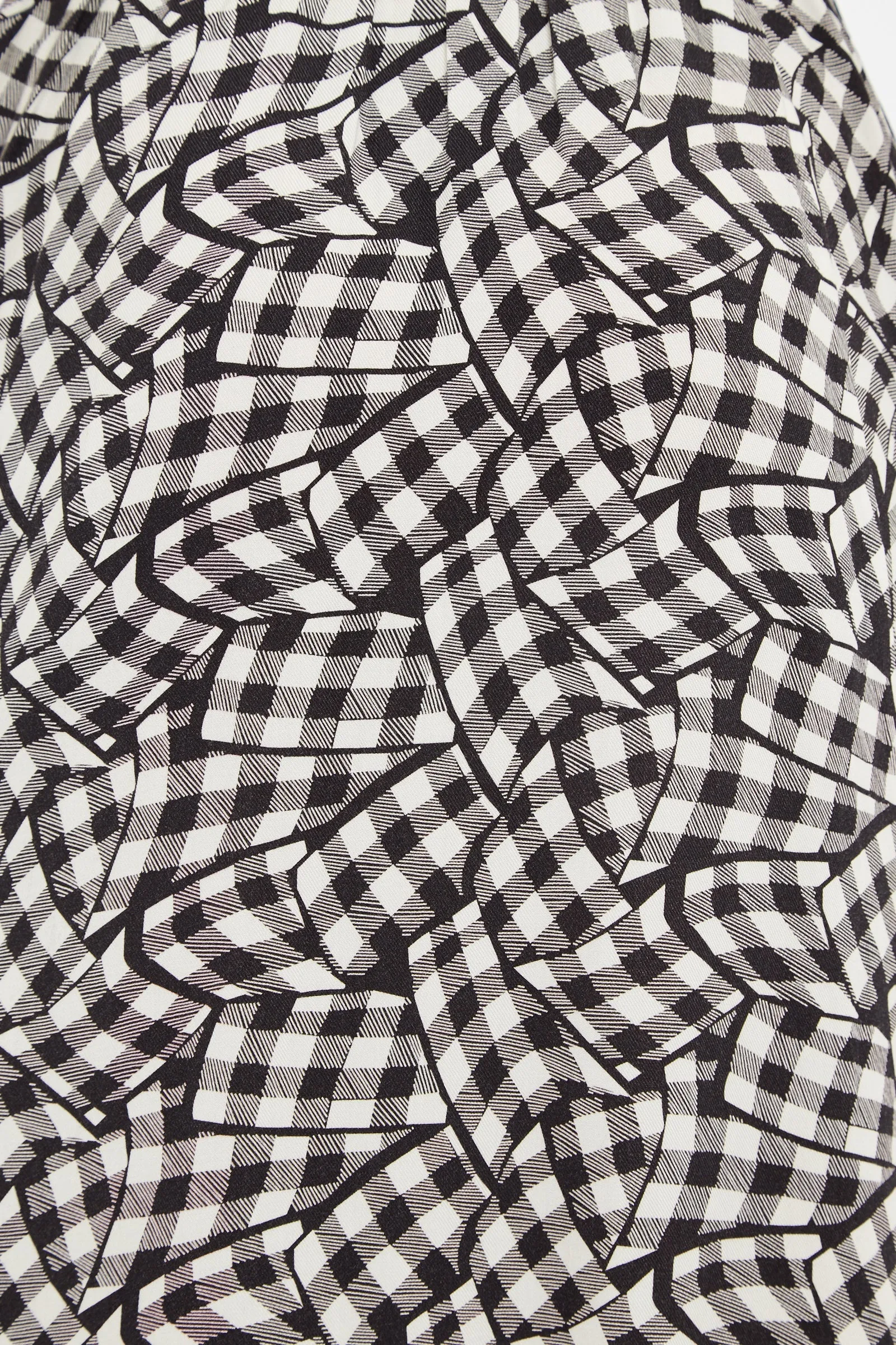 Louche Shauna Gingham Twist Print Short Sleeve Shirtdress