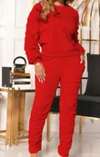 Lucky Ruffled Jogger Set