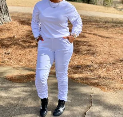 Lucky Ruffled Jogger Set