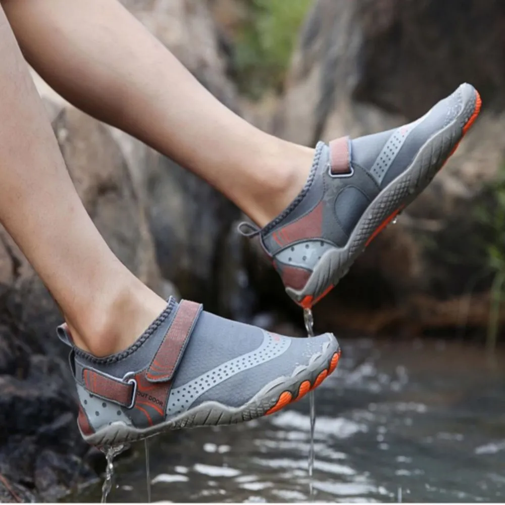 Men’s & Women’s Water Shoes Barefoot Quick Dry Aqua Sports - Grey Size EU40 = US7