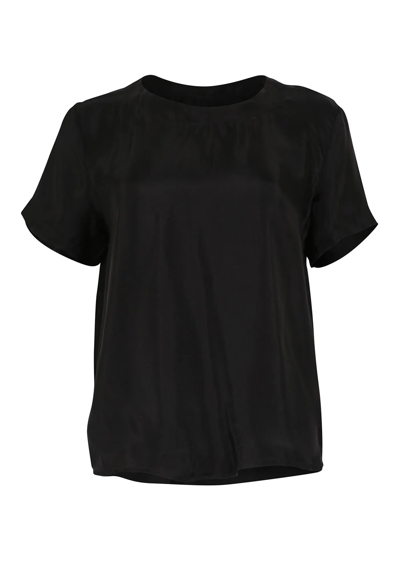 Metropolitan Top Black Wash in Plush Cupro-Viscose