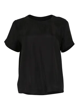 Metropolitan Top Black Wash in Plush Cupro-Viscose