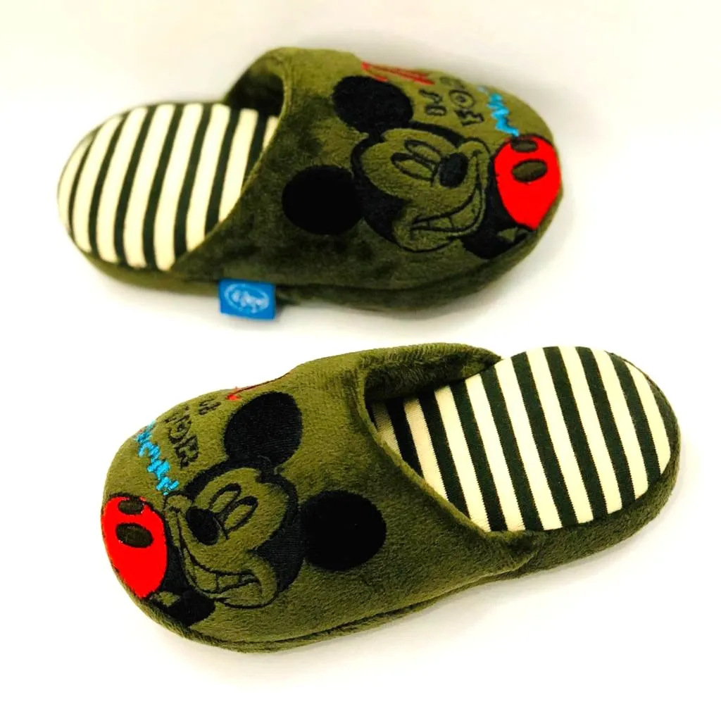 Mickey Green Winter Slippers 3111