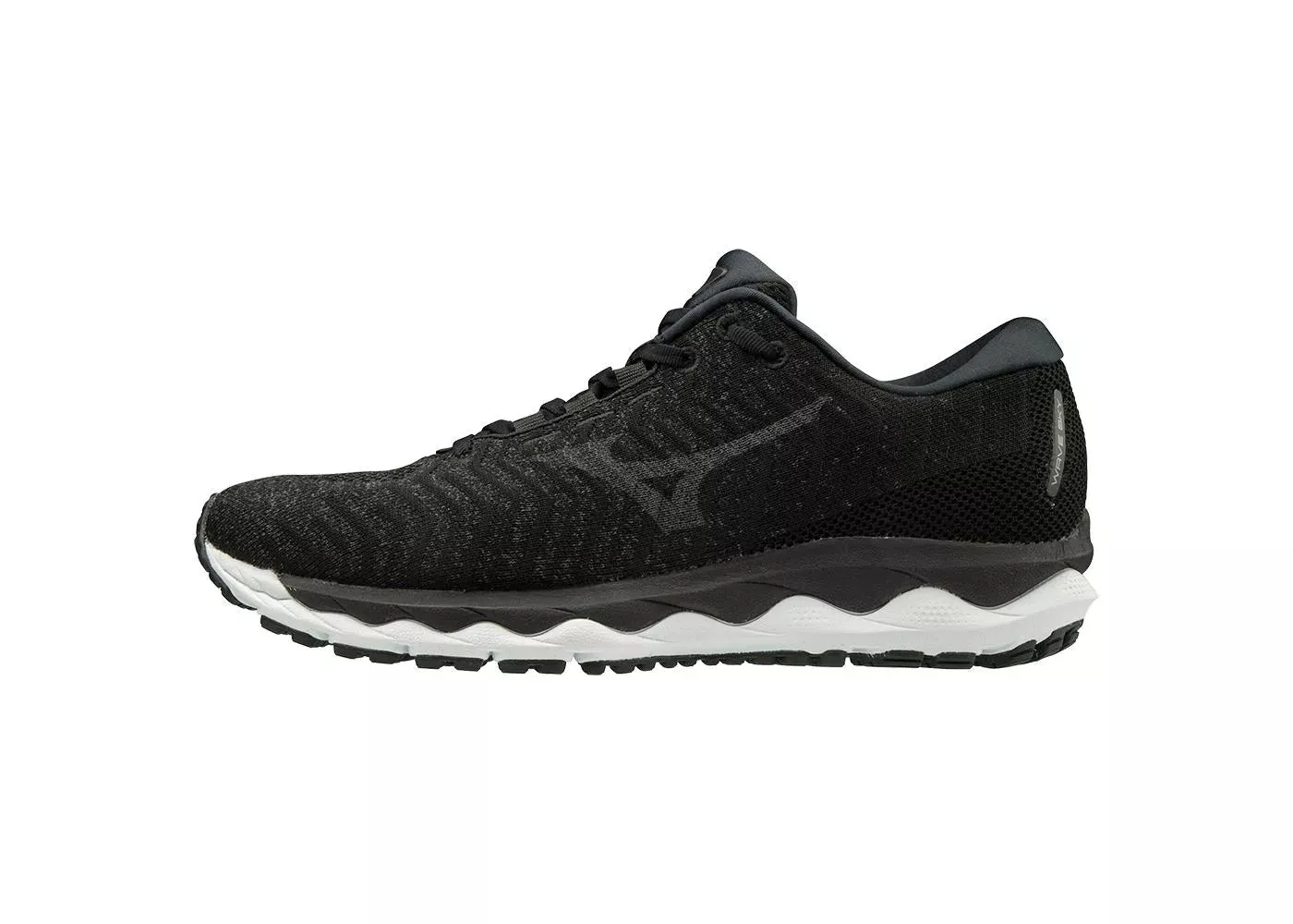 Mizuno Men's Wave Sky Waveknit 3 Running Athletic Shoes Black Gray Size 8.5
