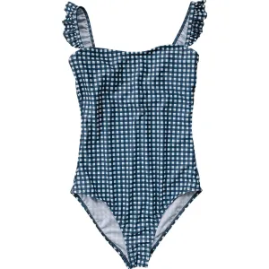 Navy Gingham Womens One-Piece Navy Gingham Womens One-Piece