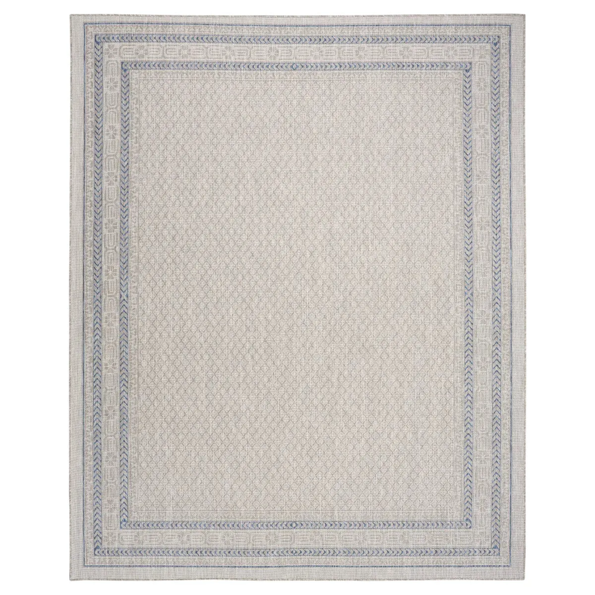 Nourison Garden Spring Indoor/Outdoor Rug Collection, Meadow Gray