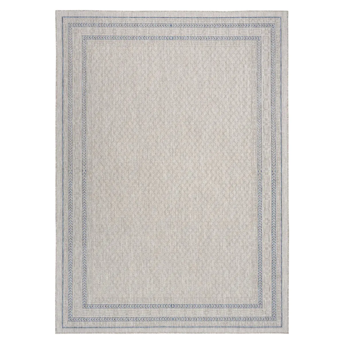 Nourison Garden Spring Indoor/Outdoor Rug Collection, Meadow Gray