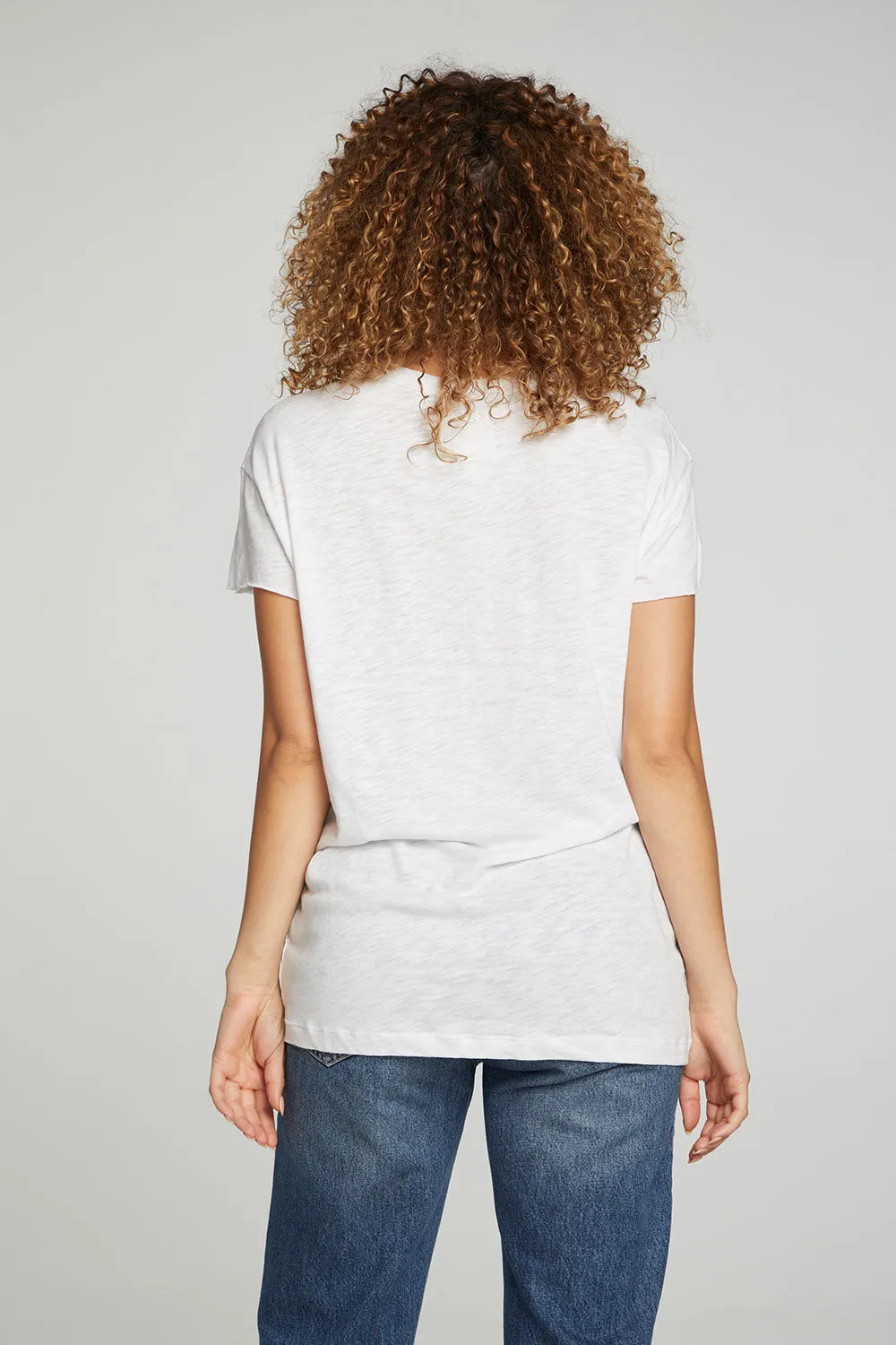 Oversized Crew Tee -white