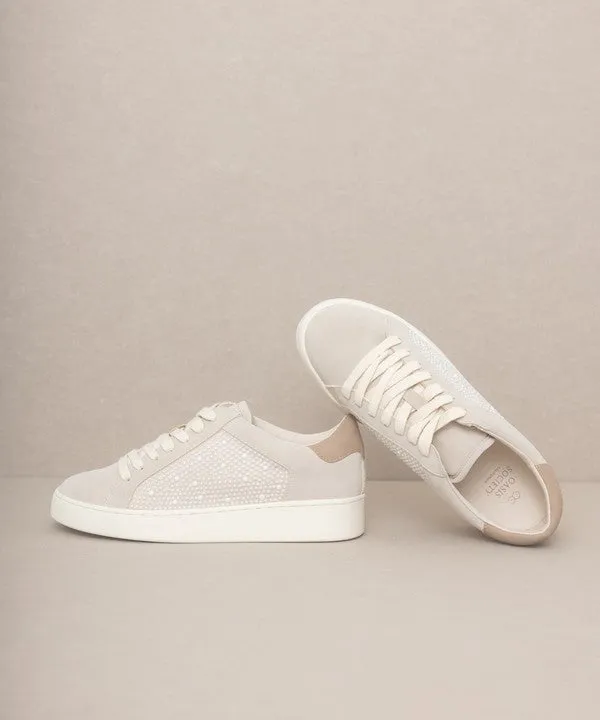 Pearlescent Paneled Sneakers