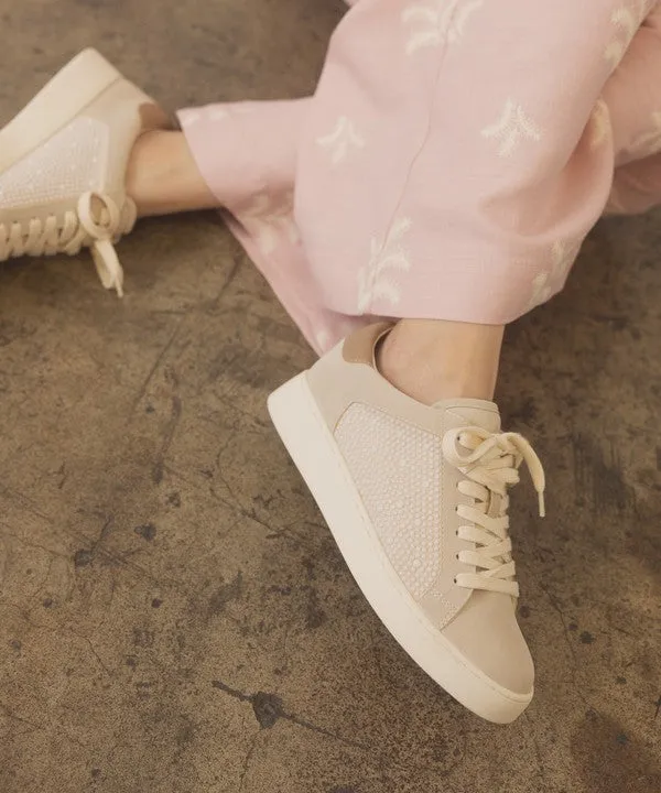 Pearlescent Paneled Sneakers