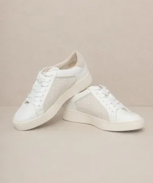 Pearlescent Paneled Sneakers