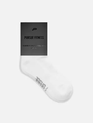 Premium Cushioned Running Socks - White