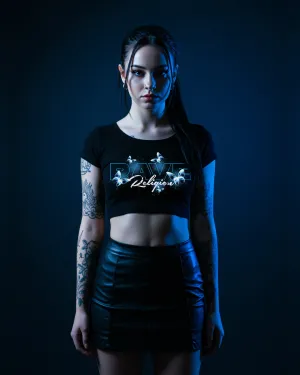 RAVE RELIGION BLUE CROPPED TEE - SPRING COLLECTION RAVE RELIGION BLUE CROPPED TEE - SPRING COLLECTION