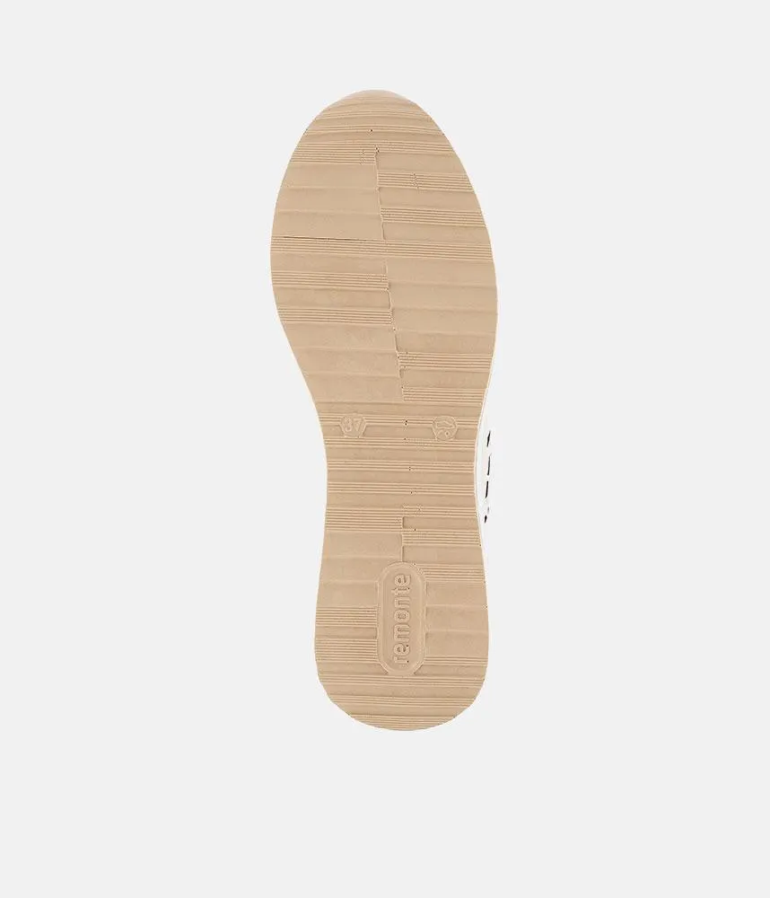 Remonte Fashionable Beige Combi Wedge Sneaker