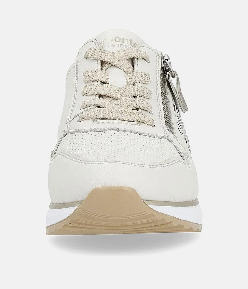 Remonte Fashionable Beige Combi Wedge Sneaker