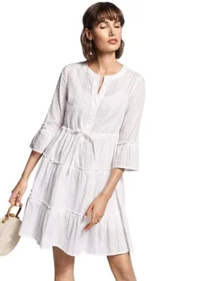 Riani White Broderie Anglaise Dress 146740-3861 100