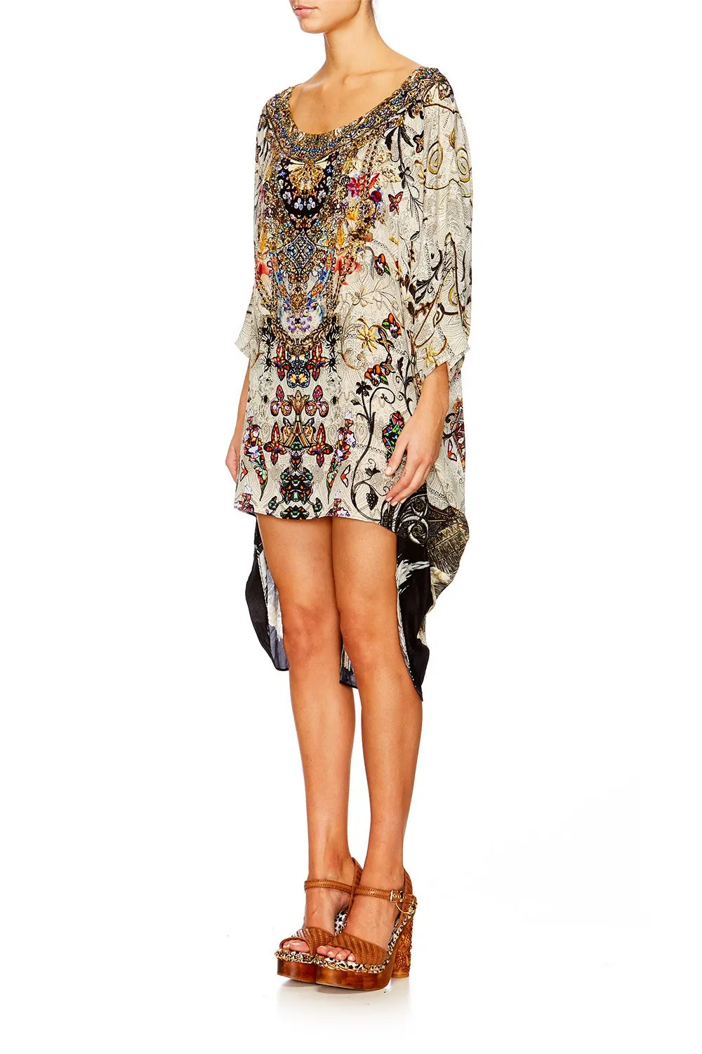 SCOOP BACK HEM DRESS RAISE YOUR GLASS