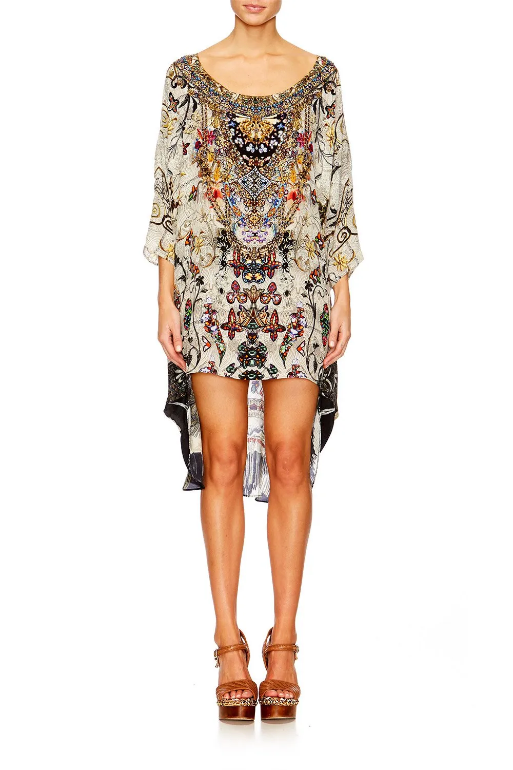 SCOOP BACK HEM DRESS RAISE YOUR GLASS