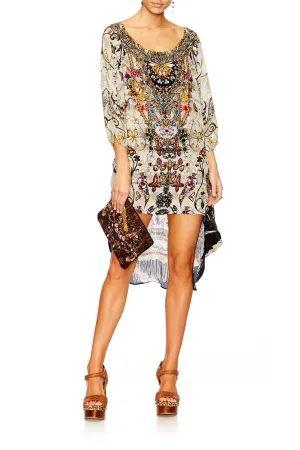 SCOOP BACK HEM DRESS RAISE YOUR GLASS