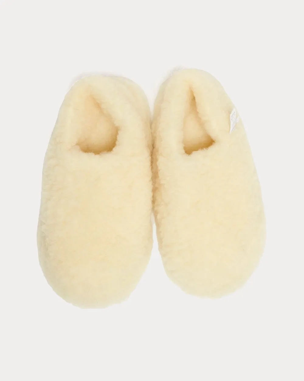 Siberian Wool Beige Slip Ons