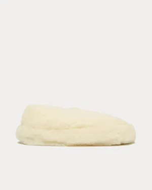 Siberian Wool Beige Slip Ons
