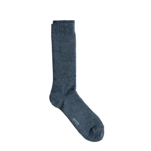 Sunspel Merino Wool Socks Blue Slate