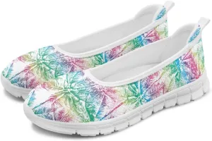 Tropical Hawaii Slip On Womens Orthopedic Arch Support Diabetes Foam Shoes Walking Anti-Skid Loafers