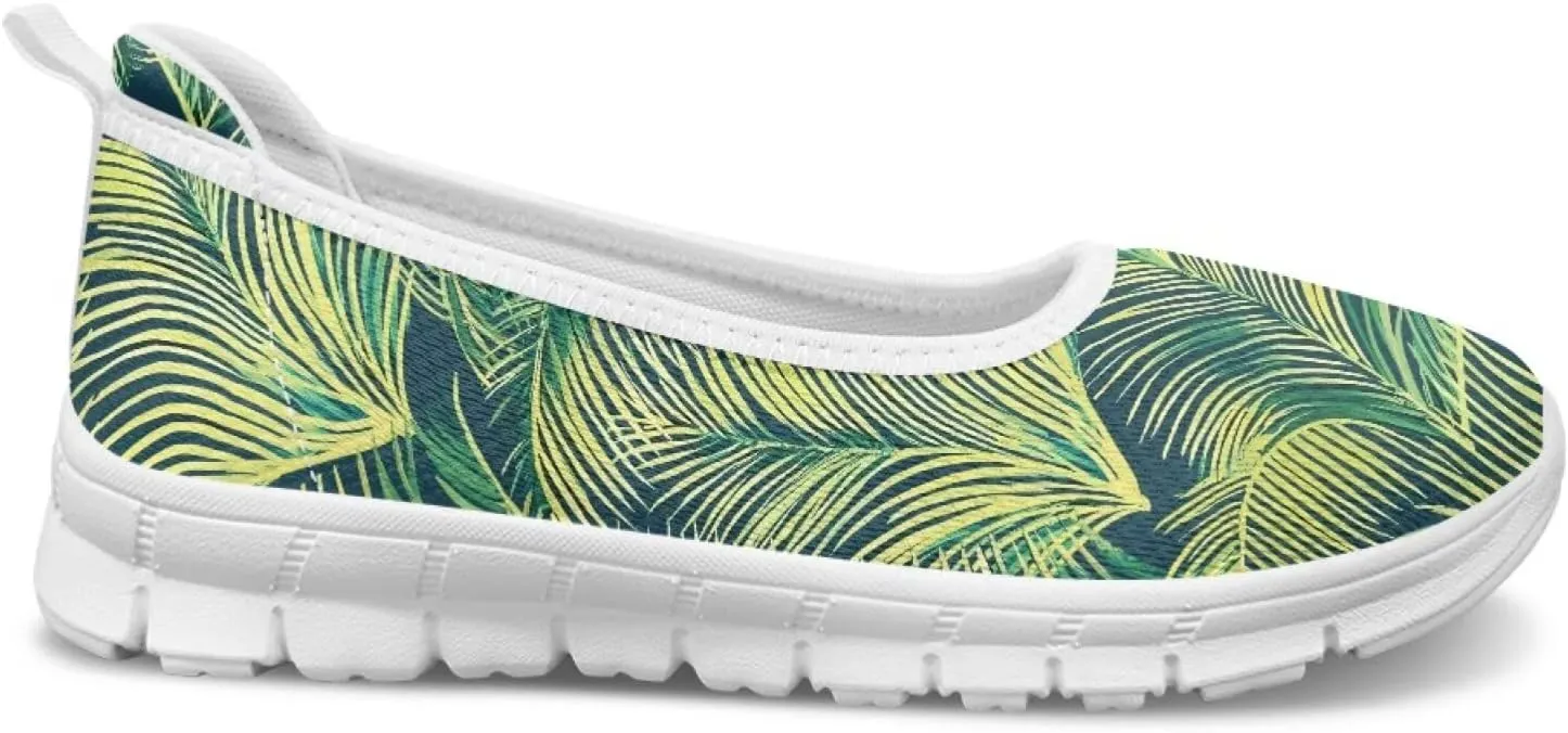 Tropical Hawaii Slip On Womens Orthopedic Arch Support Diabetes Foam Shoes Walking Anti-Skid Loafers