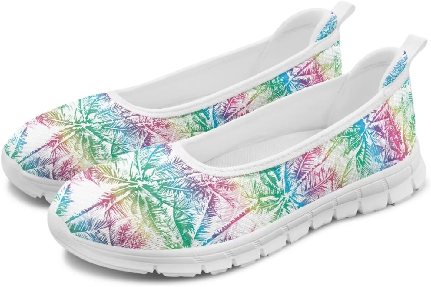 Tropical Hawaii Slip On Womens Orthopedic Arch Support Diabetes Foam Shoes Walking Anti-Skid Loafers