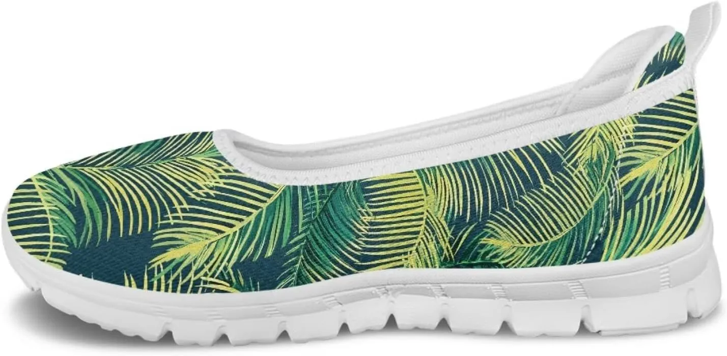 Tropical Hawaii Slip On Womens Orthopedic Arch Support Diabetes Foam Shoes Walking Anti-Skid Loafers