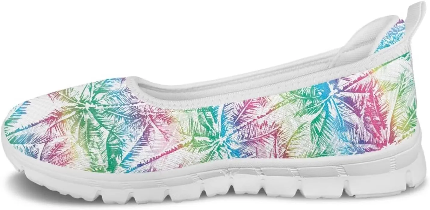 Tropical Hawaii Slip On Womens Orthopedic Arch Support Diabetes Foam Shoes Walking Anti-Skid Loafers