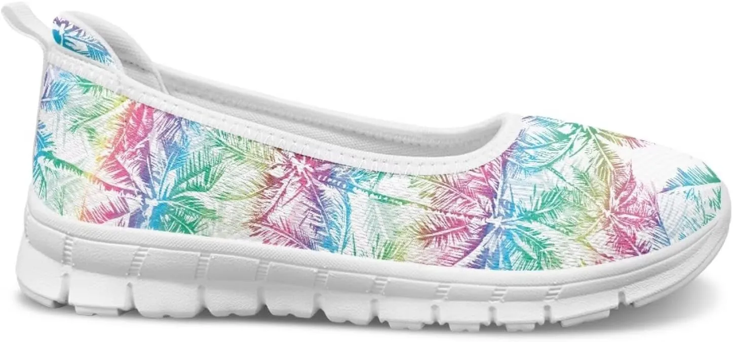 Tropical Hawaii Slip On Womens Orthopedic Arch Support Diabetes Foam Shoes Walking Anti-Skid Loafers