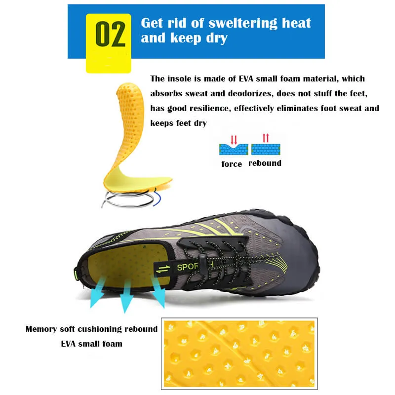 Water Shoes for Men Women Barefoot Quick-Dry Aqua Sock Outdoor Athletic Sport Shoes for Kayaking, Boating, Hiking, Surfing, Walking