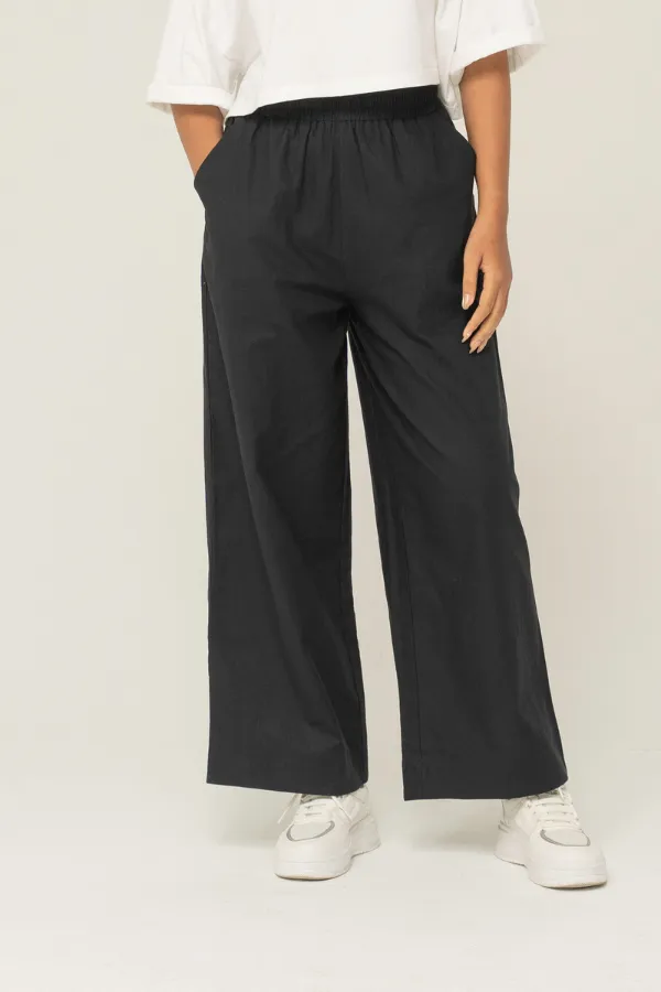 Wide Leg Unisex Linen Pants
